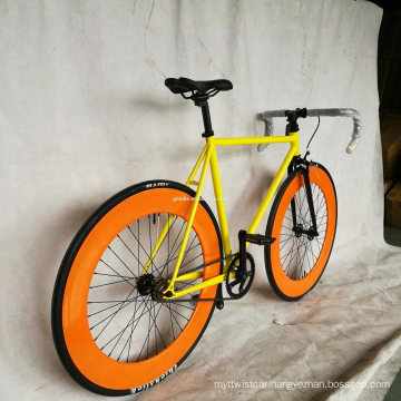 700c OEM/ODM China Cheap Three Wall 80mm Big colorful Deep V Fixie Rim Fixie Bike Gear Track Bike